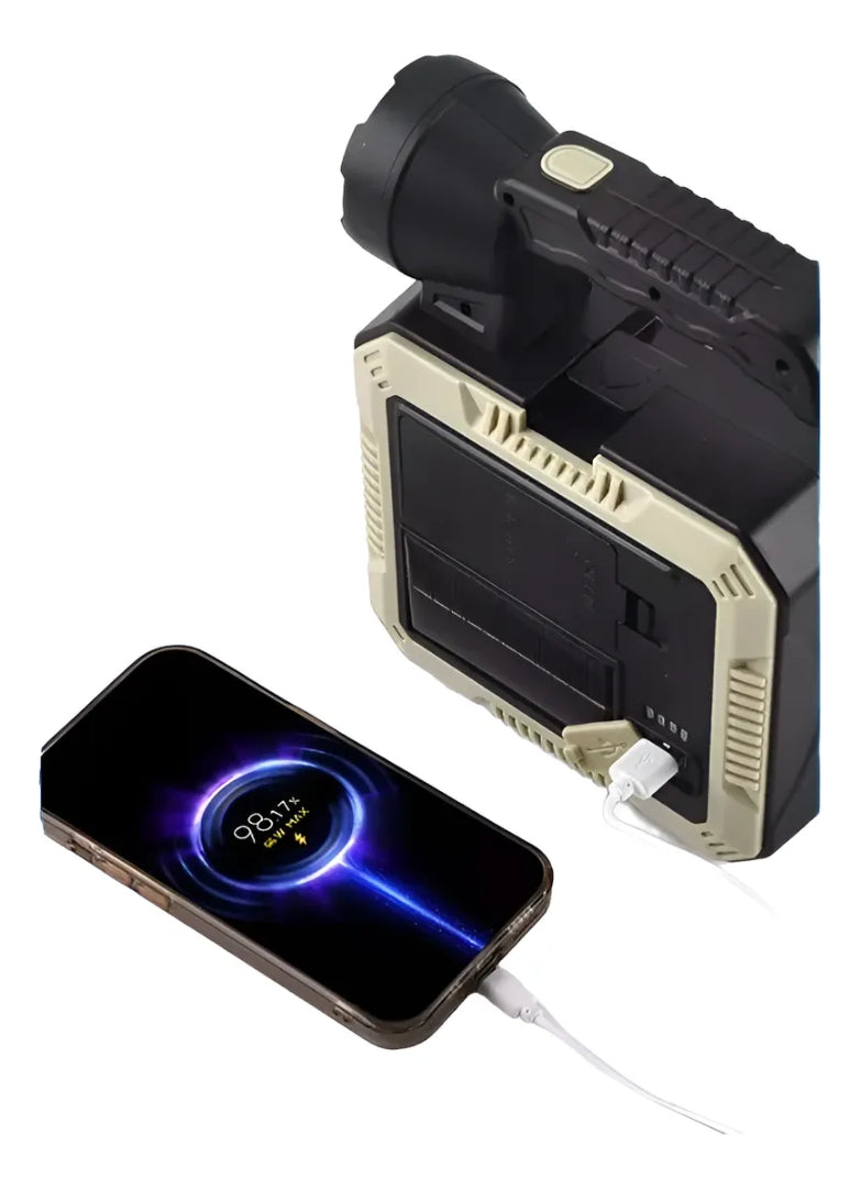Linterna Lámpara Solar Power Bank + Kit De Herramientas