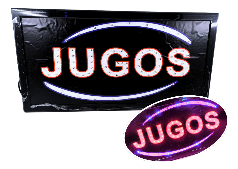 Letrero Led Luminoso Aviso Abierto