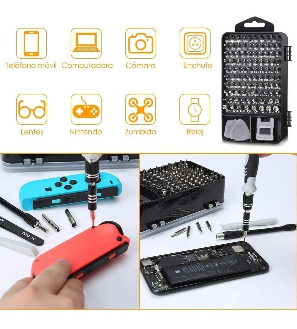 Juego De Destornilladores Precisión Screwdrivern 115en1/j51