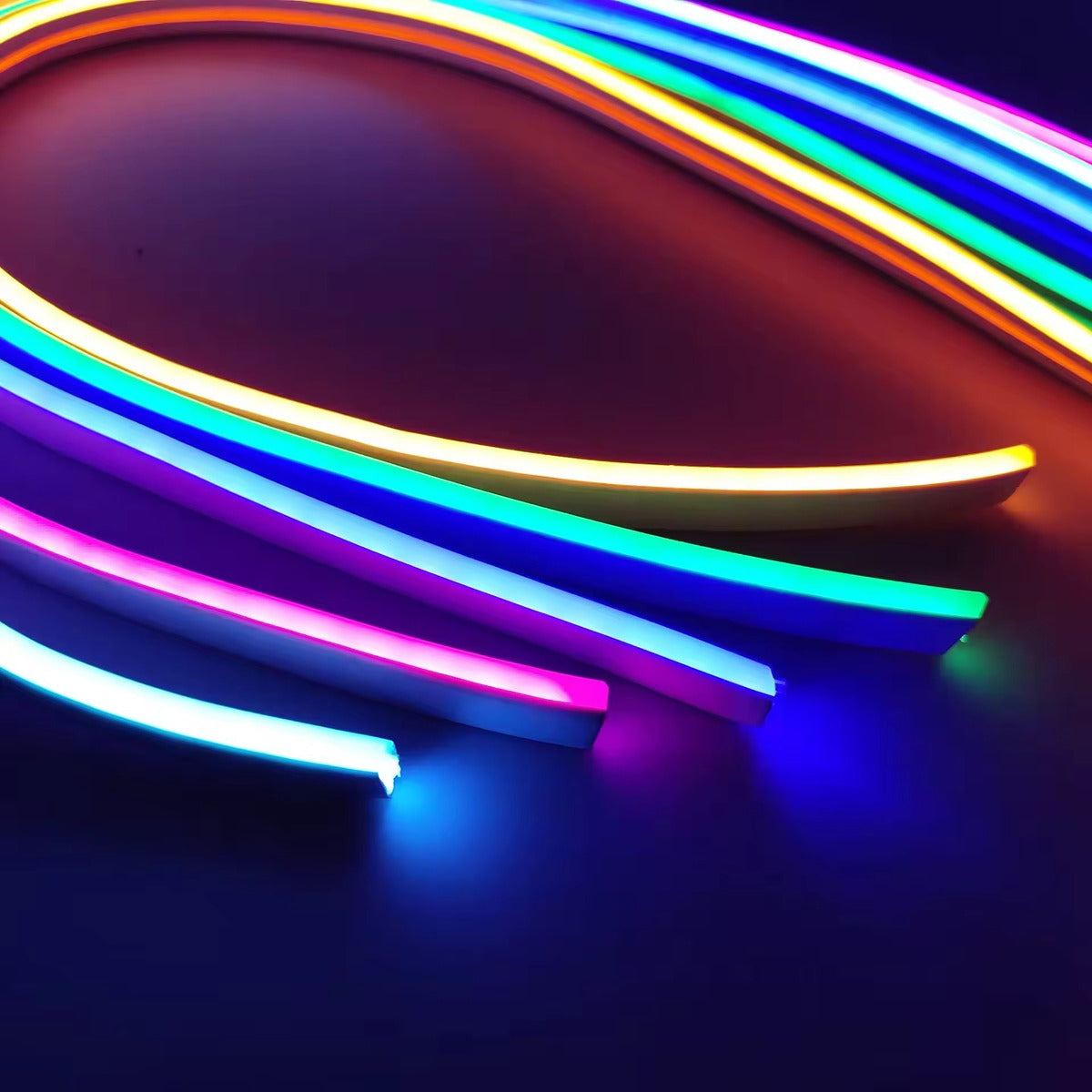 Cinta Led Tira Neón Flex 5 Metros Luz Transformador 12v