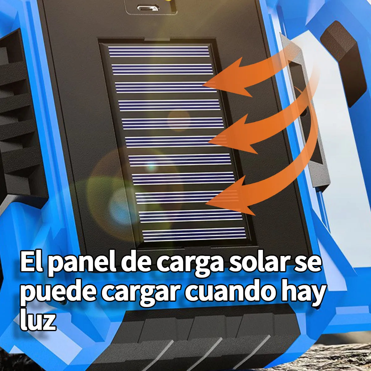Linterna Led Recargable Solar Usb Cazador Potente