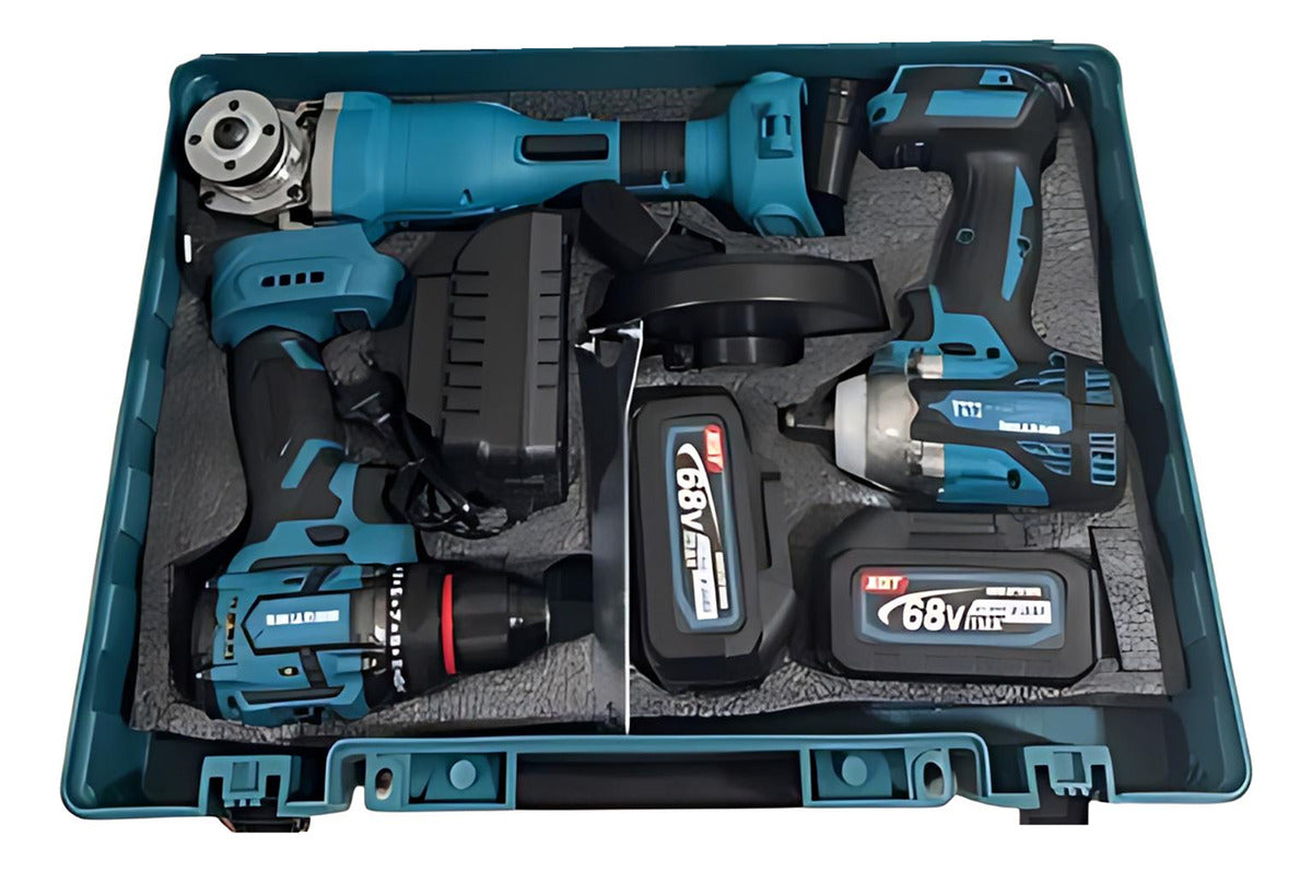 Juego De Herramientas Eléctricas Inalámbricas Kit 3 Pcs 68v