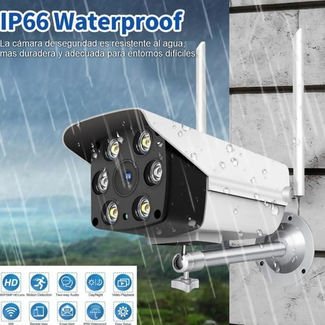 Camara Ip Exterior Inalamabrica Wifi 1080 Hd +soporte