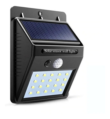 Foco Led Solar 20 Led Con Sensor Movimiento Exterior