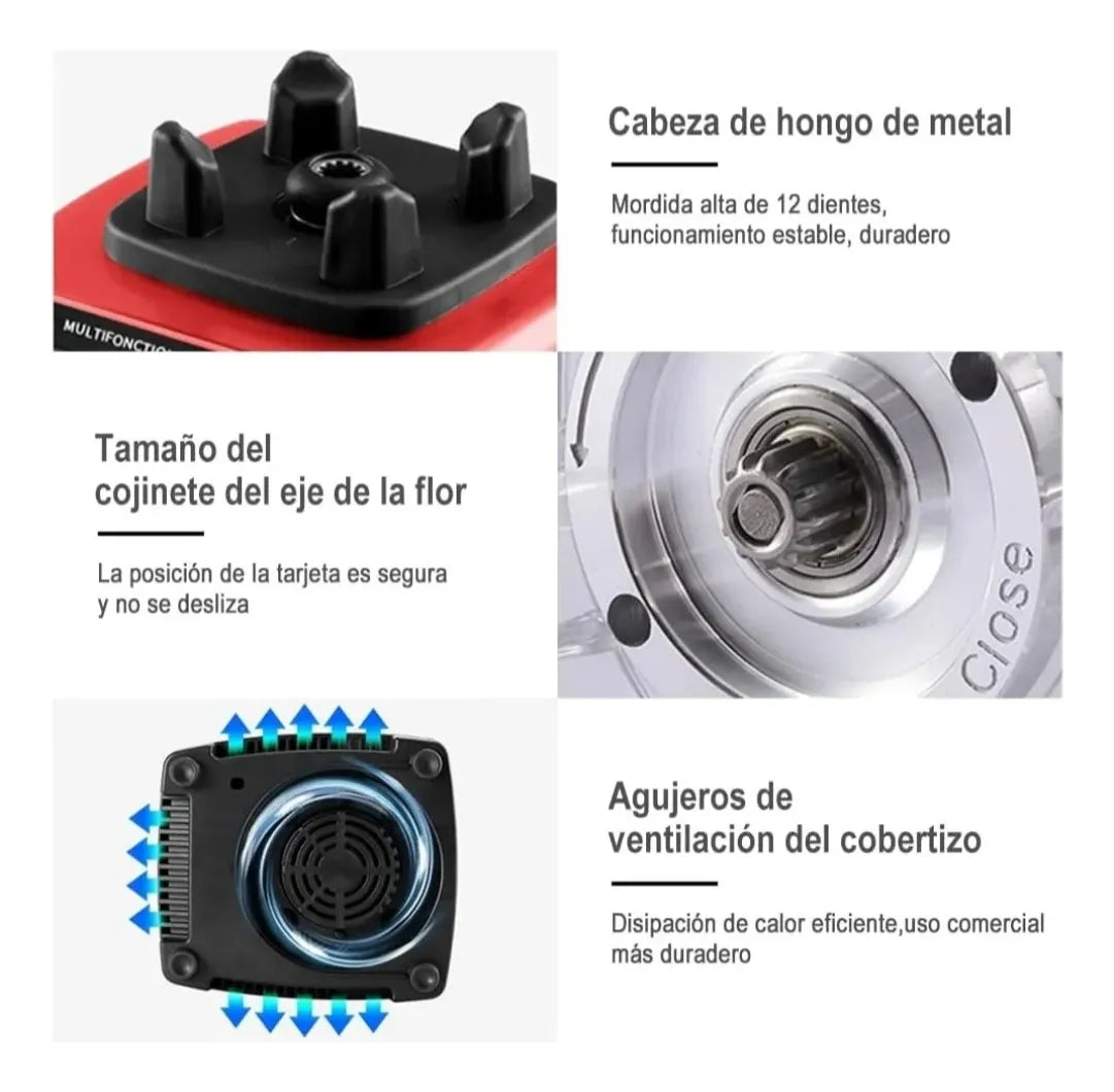 Licuadora Comercial De Alta Rotación De 2.5 Litros