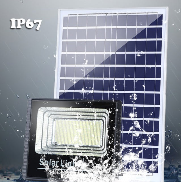 Foco Solar 800w + Panel Solar Y Control Remoto