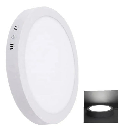 Foco Panel Plafón Led 18w Sobrepuesto Redondo Luz Frio