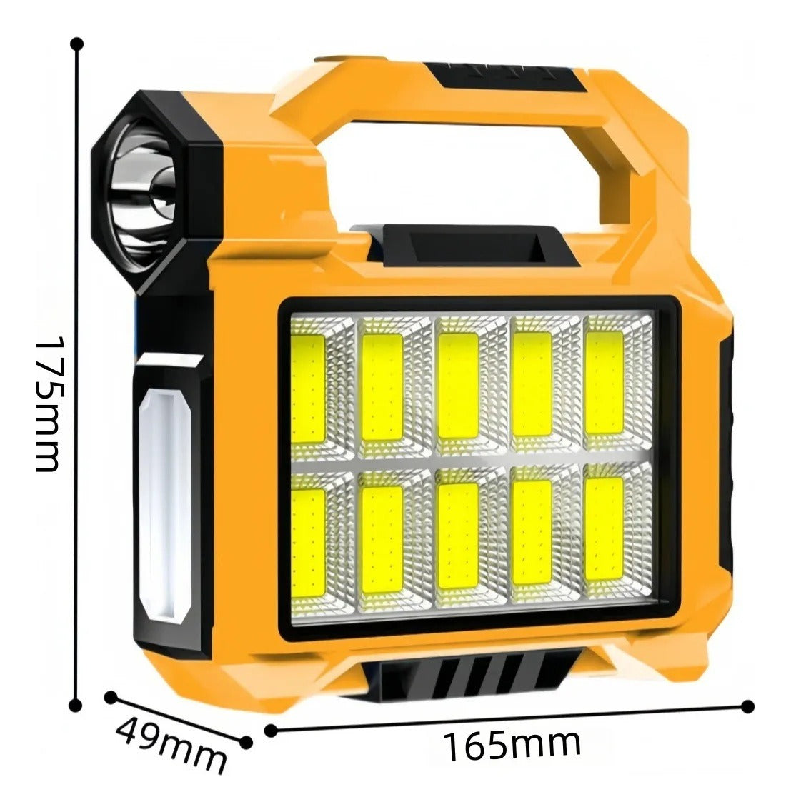 Linterna Led Recargable Solar Usb Cazador Potente