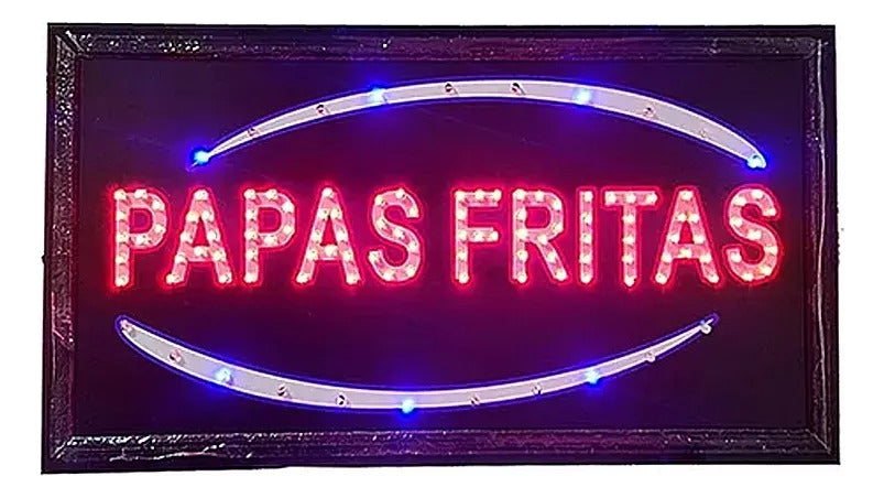 Letrero Led Luminoso Aviso Abierto