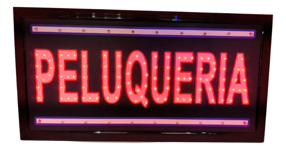 Letrero Led Luminoso Aviso Abierto