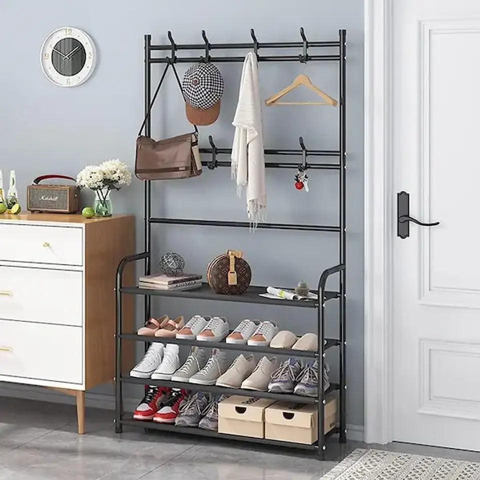 Organizador Multifuncional Colgador Zapatero Negro