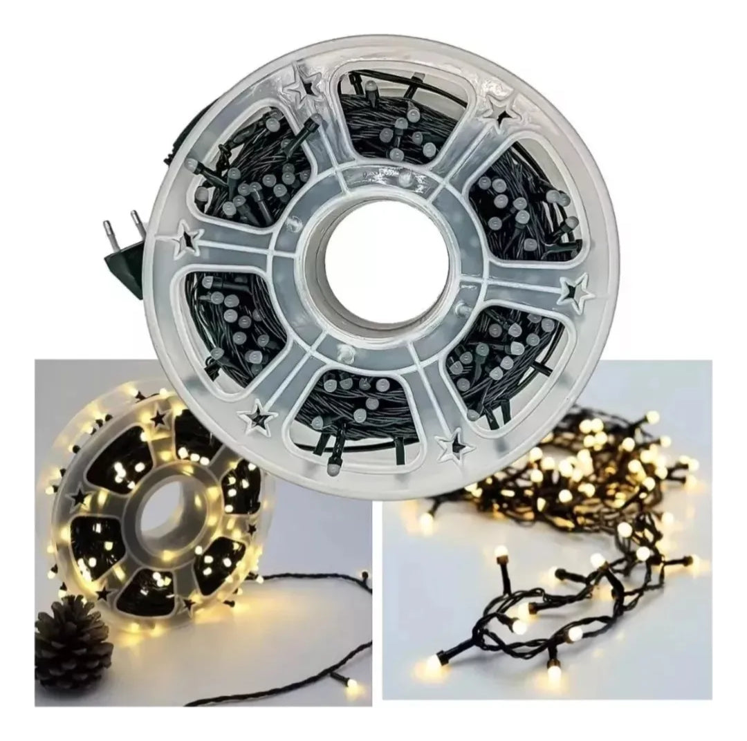 Rollo Luces De Navidad / Luces Led De 50 Metros Corriente