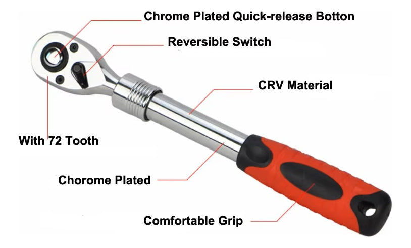 Llave Chicharra 1/2 Extendible O Telescopica