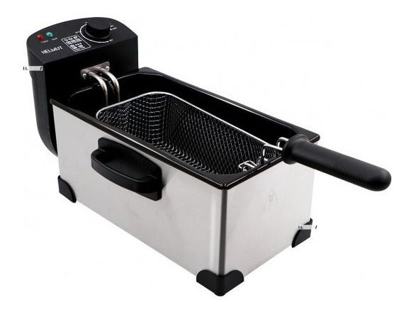 Freidora Eléctrica Helmut Hm-5219 3l Plata 60 Hz 220v 2000w