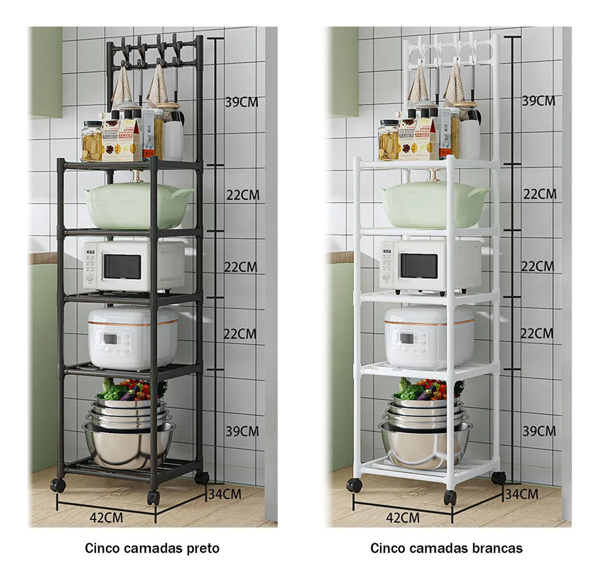 Estante Organizador De 5 Niveles De Cocina Baño