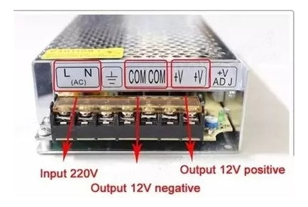 Fuente De Poder 12v 20a Tranformador 220v Camaras Cinta
