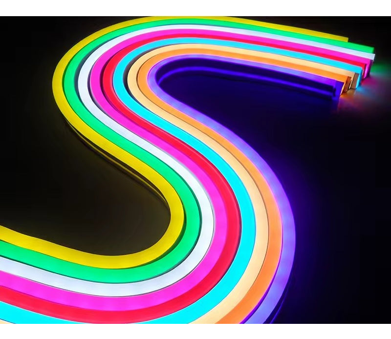 Cinta Led Tira Neón Flex 5 Metros Luz Transformador 12v