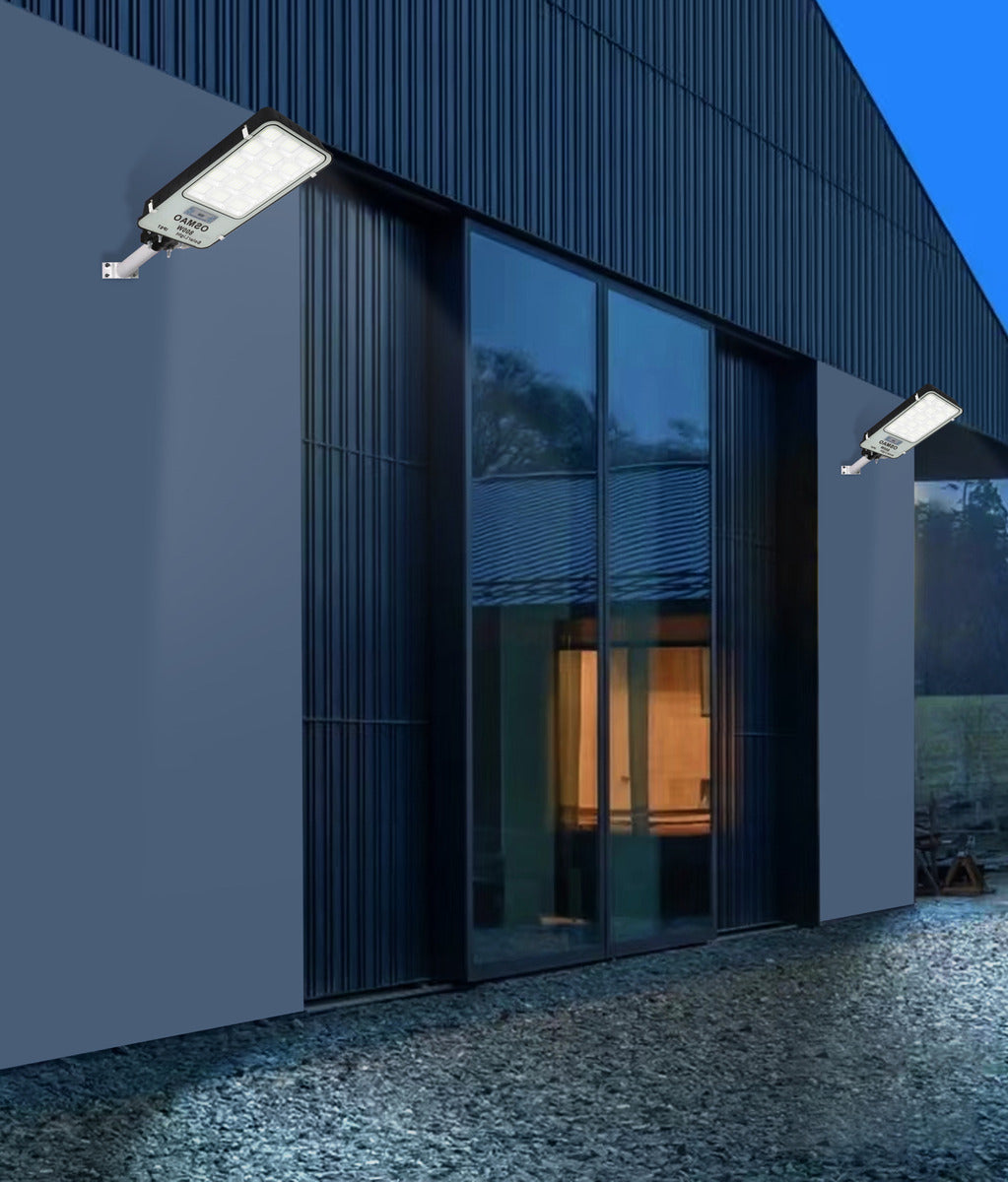Foco Solar 800w Potente Luz Led Exterior + Soporte Blanco