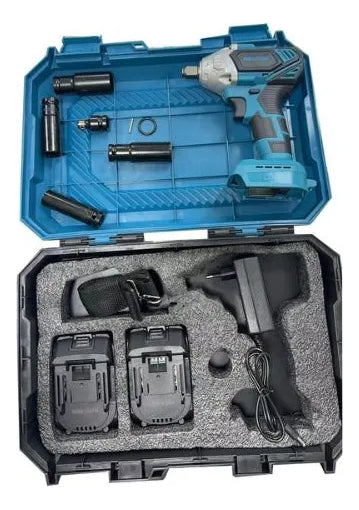 Taladro Llave De Impacto Y Atornillador + 2 Baterias
