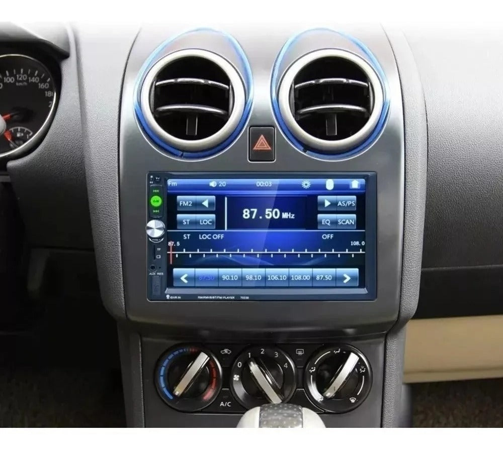 Radio Auto 2 Din Mirrorlink+camara Retroceso+comando Volante