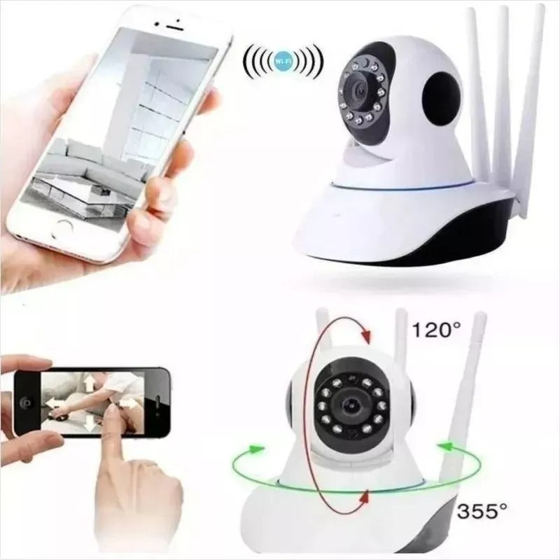 Camara Ip Wifi Seguridad Motorizada 360 Hd Vision Nocturna