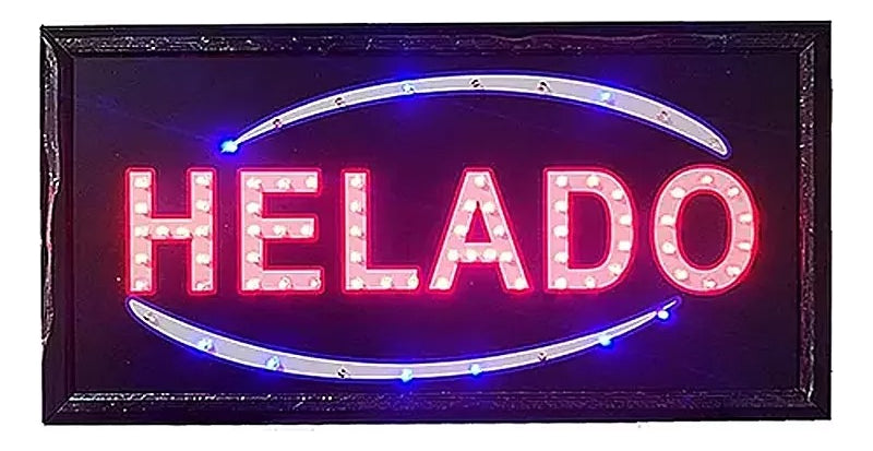 Letrero Led Luminoso Aviso Abierto