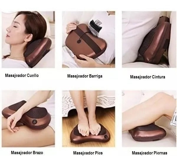 Masajeador Eléctrico Almohada Cojín Lumbar Cuello Piernas/15