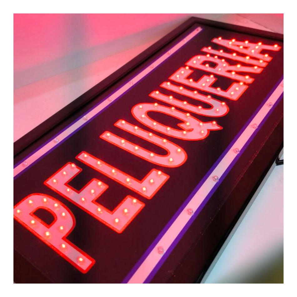 Letrero Led Luminoso Aviso Abierto