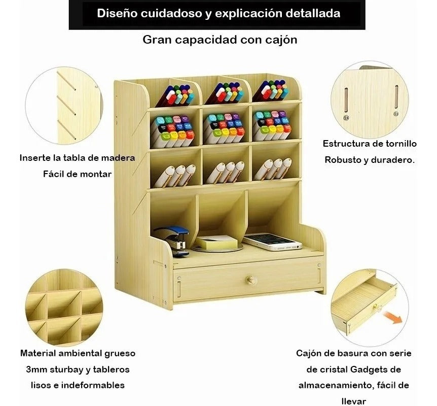 Pack Organizador De Lápices, Plumones Súper Tips Lettering