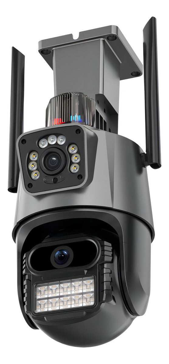 Cámara Domo Wifi Doble Lente Full Hd Con Alarma Seguimiento Hlc