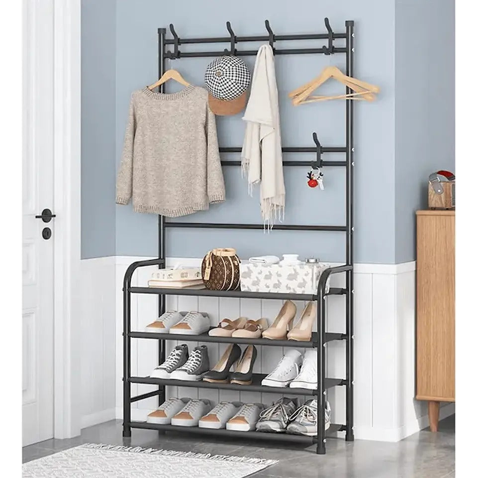Organizador Multifuncional Colgador Zapatero Negro