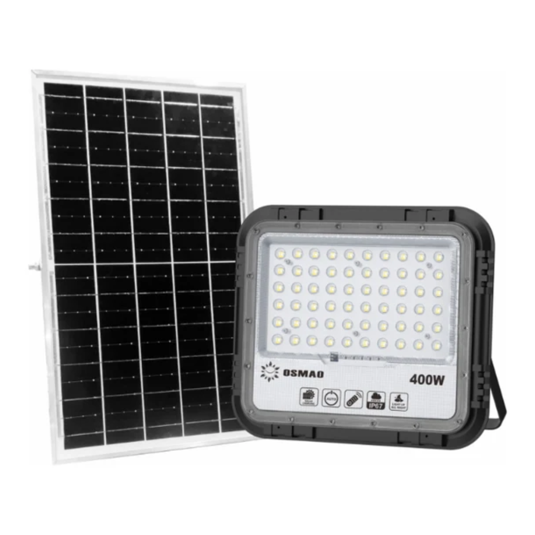 400W 731T 太阳能聚光灯 + 太阳能电池板和遥控器 0smao