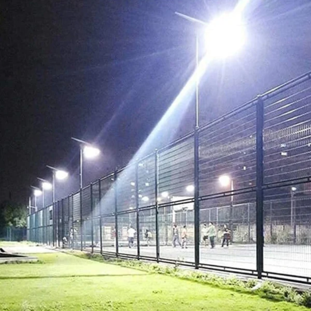 200W 户外太阳能聚光灯 + 太阳能电池板和遥控器