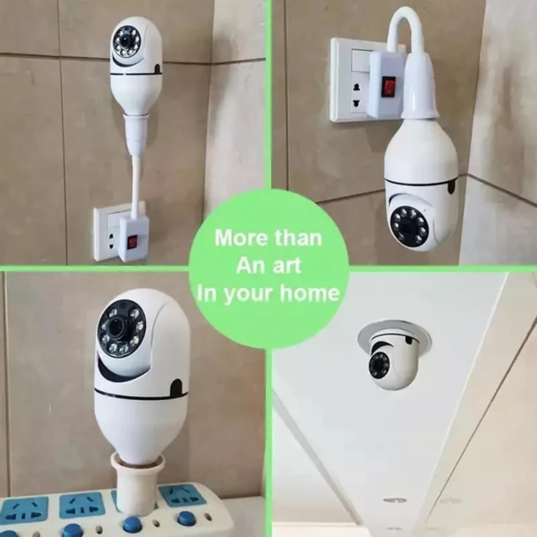 Camara Ip Ampolleta Motorizada 360° E27 1080p Yoosee