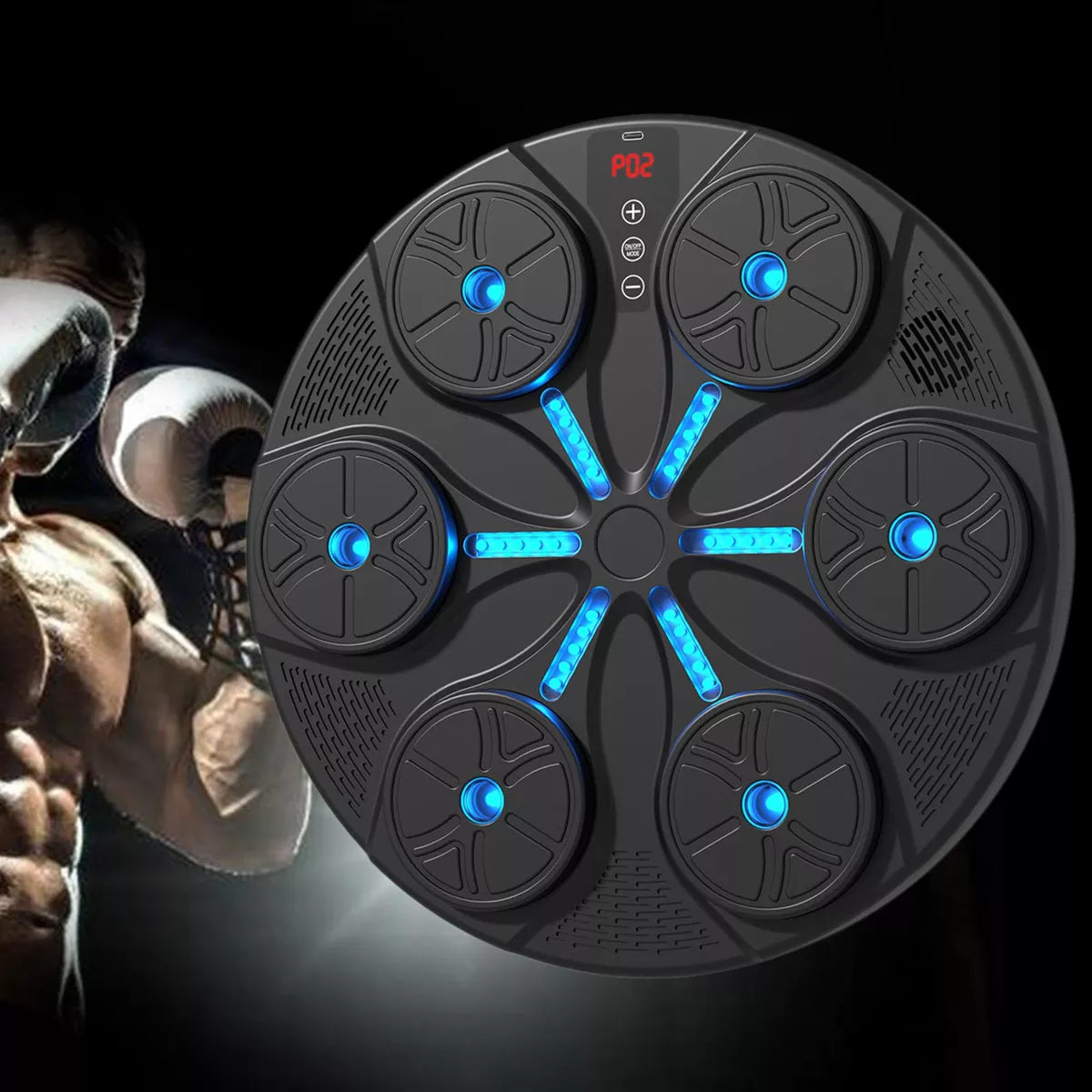 Máquina De Boxeo Artes Marciales Guantes Música Bluetooth