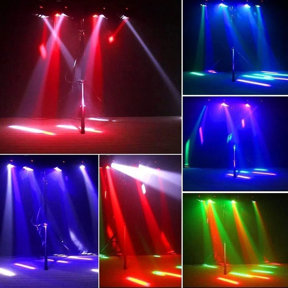 Cabeza Movil Led Spider Beam Rgbw Dmx 8x3w Luz Disco