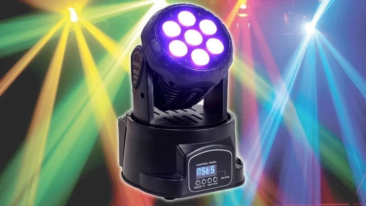 Cabeza Movil Robotico Par 7 Led 70w Rgb Dmx Fiesta Disco
