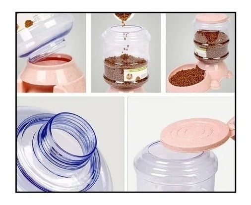 适用于猫狗的自动宠物食品分配器 3公斤