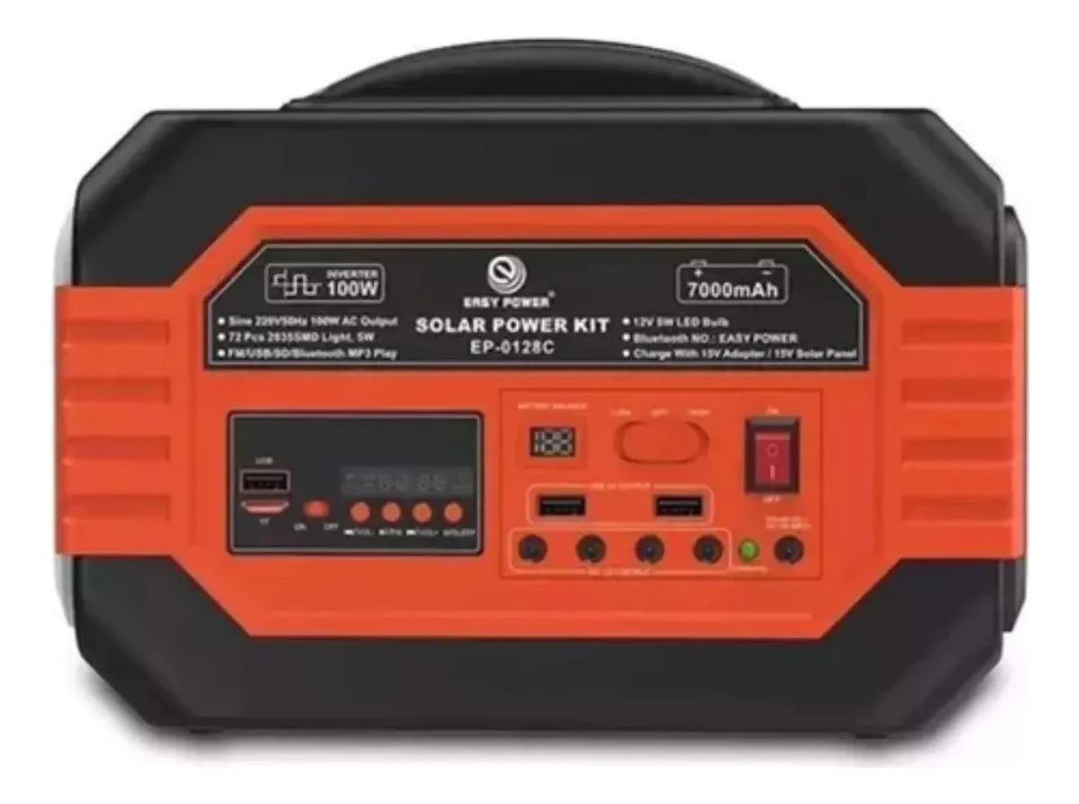 Generador Electrico Energia Solar Multiuso Bateria Carga