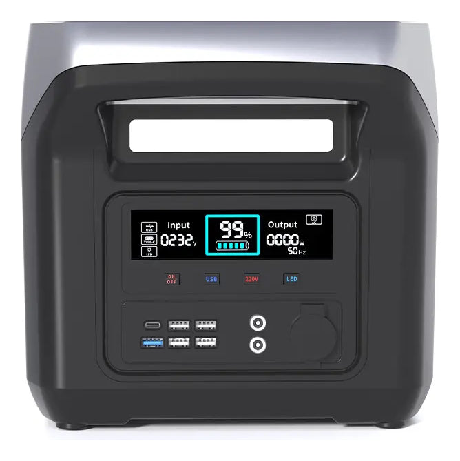 Generador De Energía Portátil Eléctrico Solar 1500w Brand