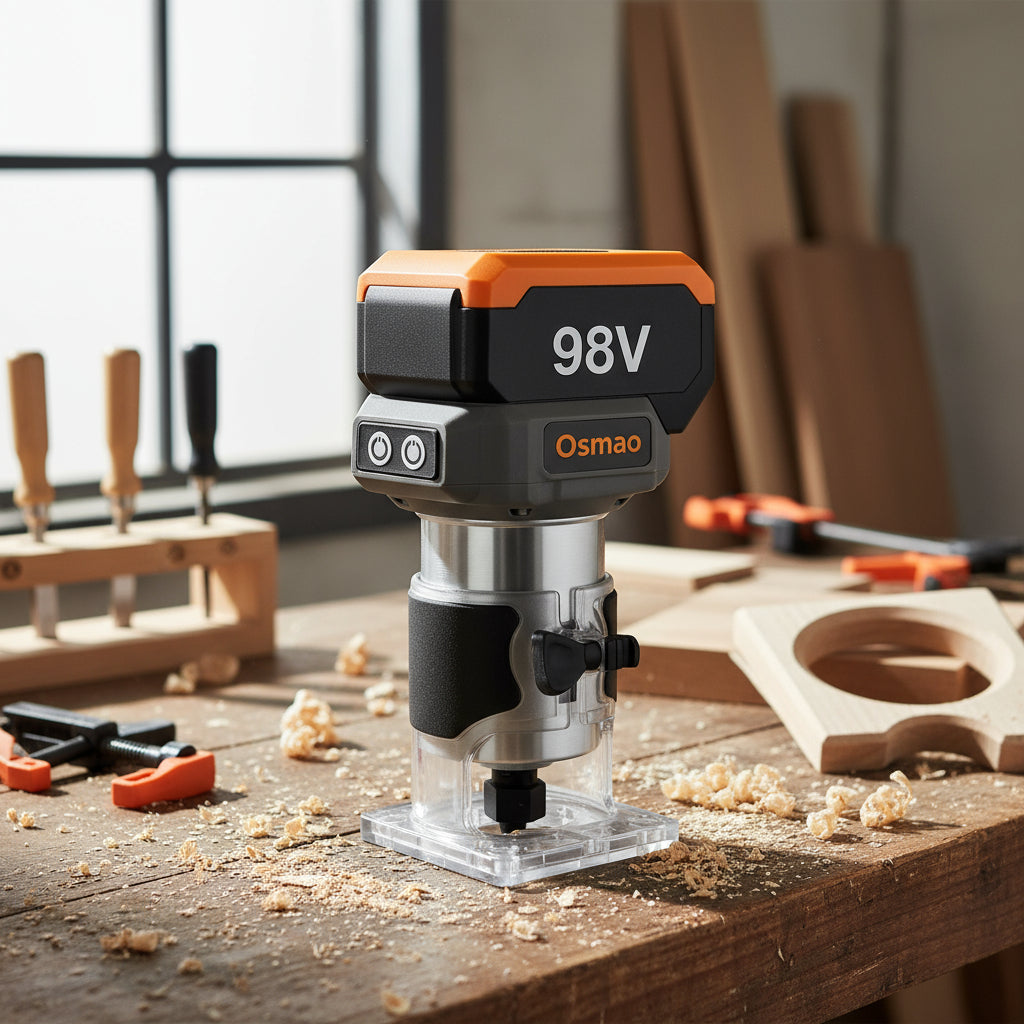 Fresadora Router Osmao 31000rpm Toma De 1/4 Electrica 1160w