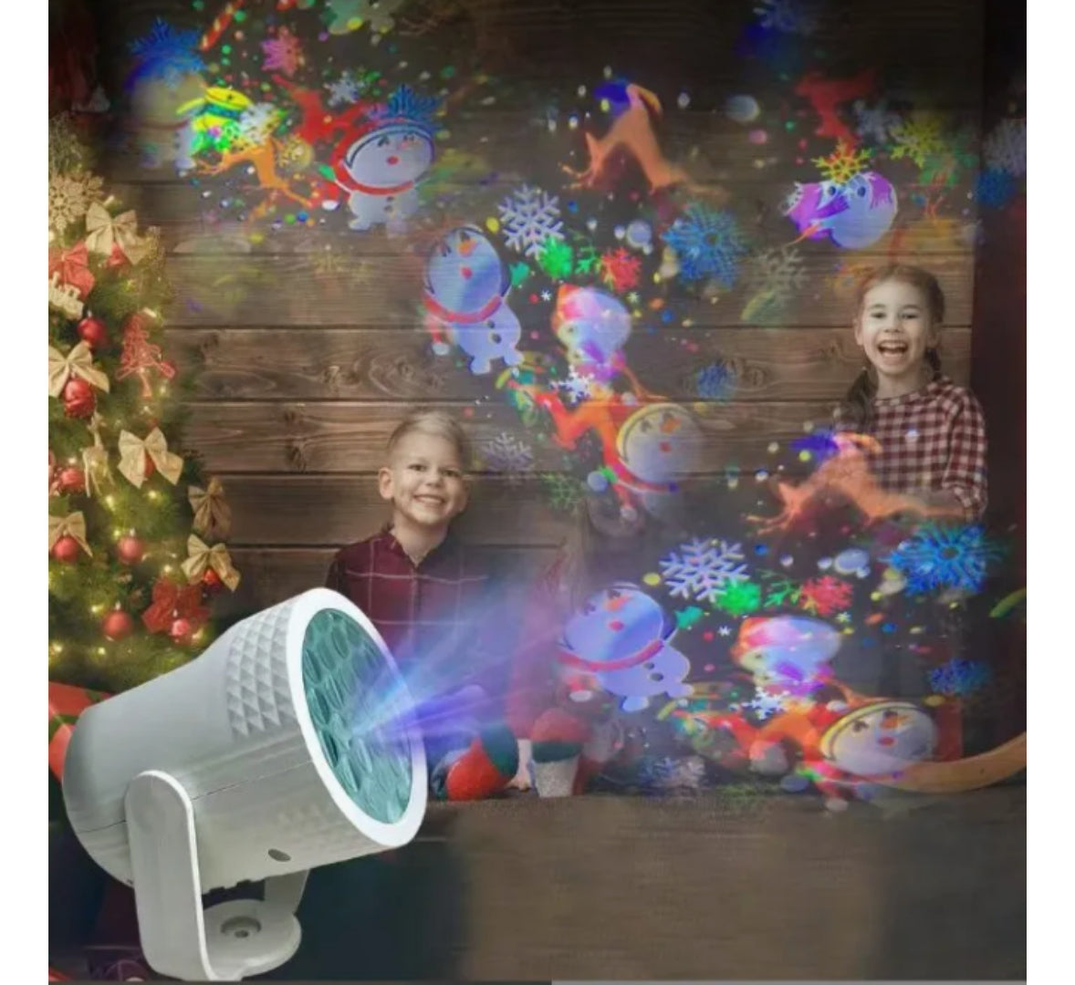 Luz De Navidad Proyector Robotizado Giratorio Rgb