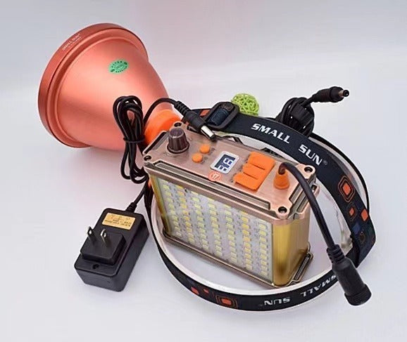Linterna Foco Led 1200w (reales) Caza Camping Minero Lampara