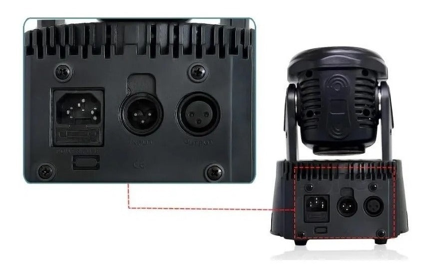 Cabeza Movil Robotico Par 7 Led 70w Rgb Dmx Fiesta Disco