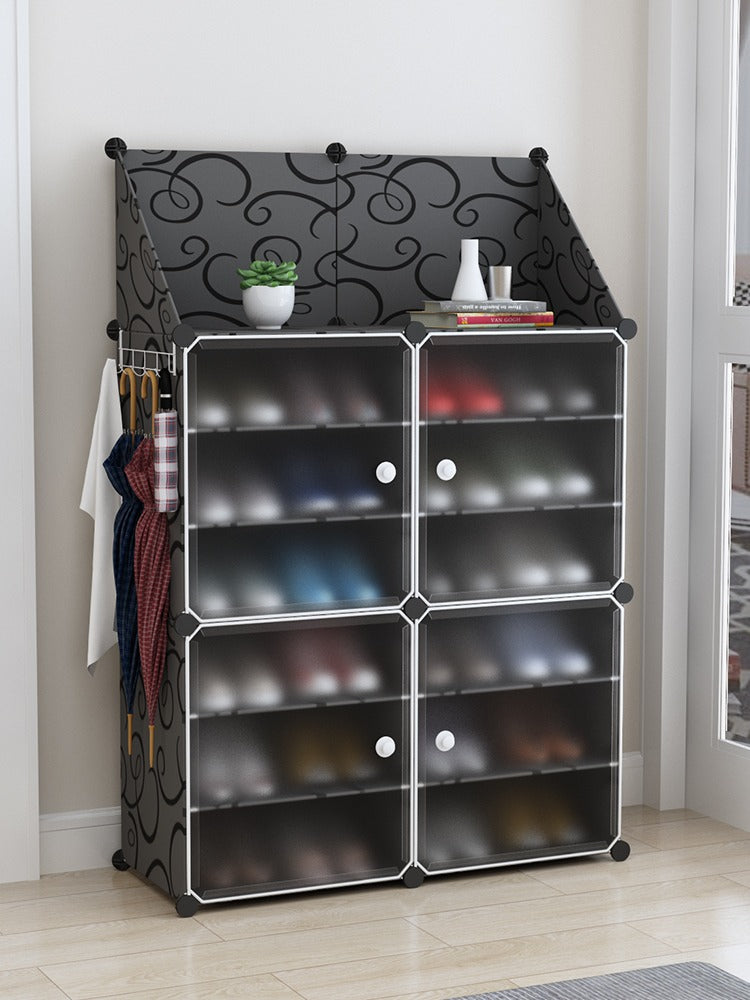 Zapatero Organizador 2 Filas Y 6 Pisos Estante Triangular