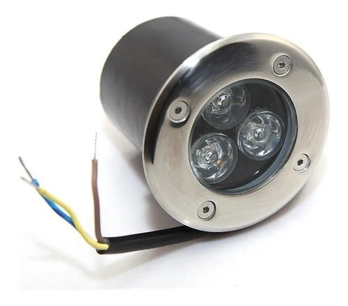 Foco Led Piso 3w Emb. Ip67 Frío