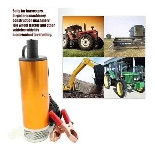 Kit Bomba Trasvasije Diesel Parafina 12v Manguera Pistola