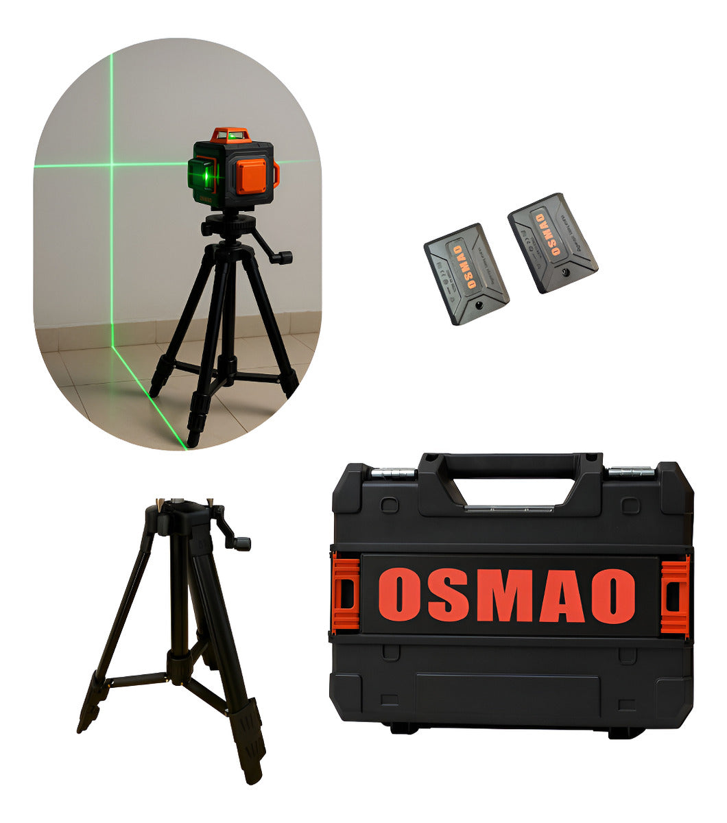 Nivel Laser 16 Líneas Osmao Dos Baterias + Tripode