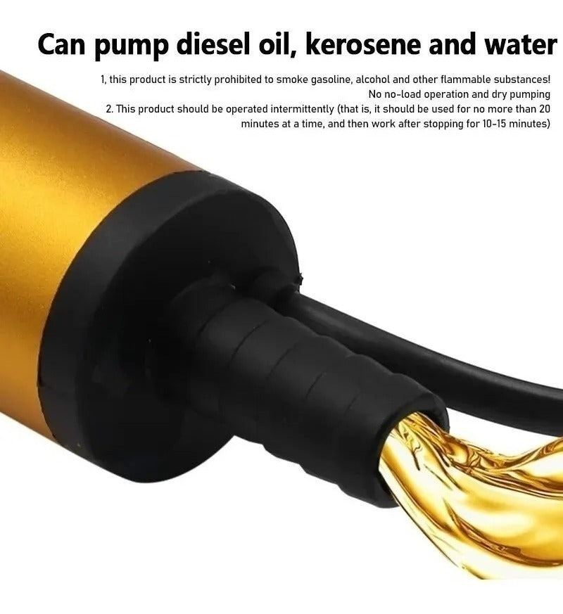 Kit Bomba Trasvasije Diesel Parafina 12v Manguera Pistola