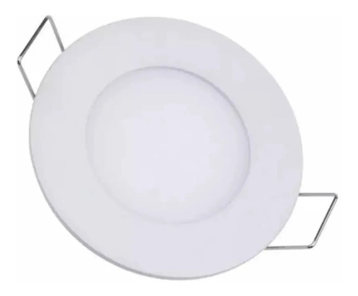 Foco Luz Led Redondo Panel Placa 3w Embutido Luz Fria